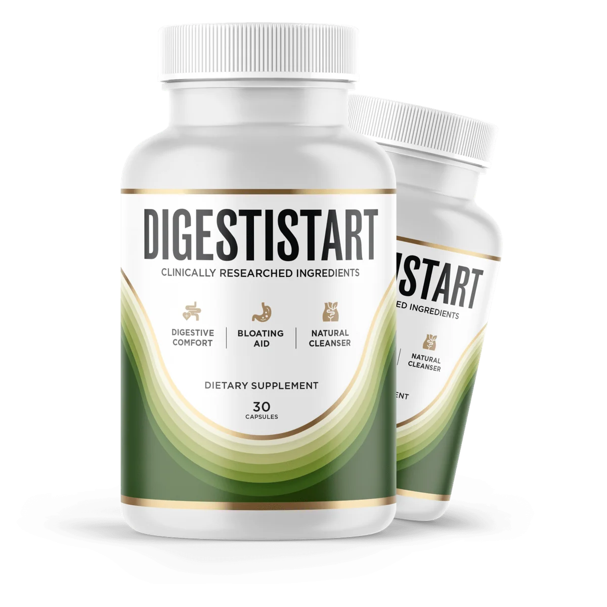 DigestiStart Natural Longevity & Vitality Formula — Front Label